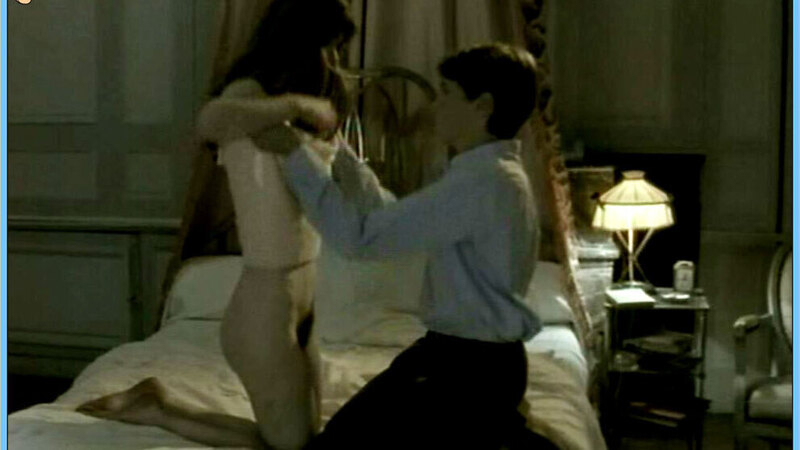 Julie Delarme Nude as Mellie. Bush, brunette, couple in bed. 593696