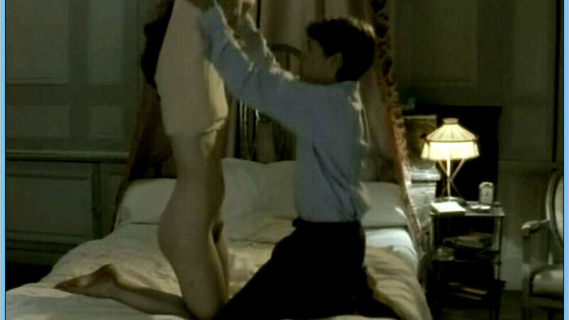 Julie Delarme Naked as Mellie. Bush, brunette, couple in bed. 593697