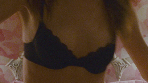 Mila Kunis in Black Swan (2010) Underwear Black Bra Brunette 694660