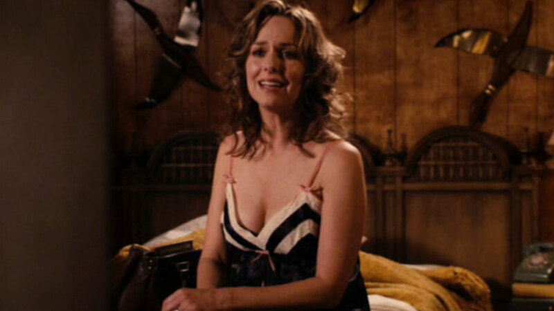 Sexiest Scenes of Barb Fields from The Comebacks. Sexy, black dress, brunette. 647879