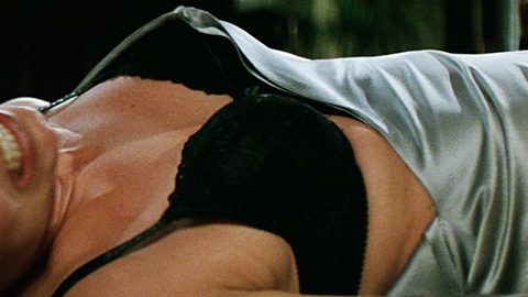 Melora Hardin in Absolute Power (1997) Underwear Black Bra Blood 721298