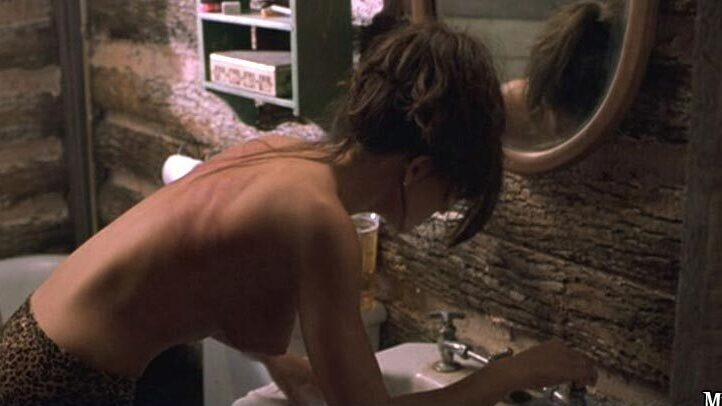Marcy from Cabin Fever Naked. Breasts, bathroom, brunette. 604241