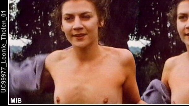 Léonie Thelen Nude as Charlie. Breasts, collage, hard nipples. 593990