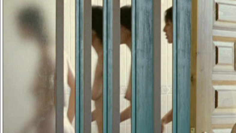Sandra from Bienvenido a casa Naked. Breasts, black hair, hard nipples. 642035