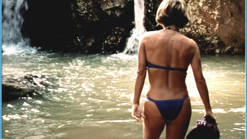 Hottest Maitê Proença Scene in Tolerância. Bikini, blue bikini, brunette. 594506