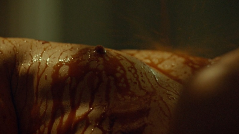 Camille De Pazzis Naked in Hemlock Grove. Breasts, bloody, close-up. 776083