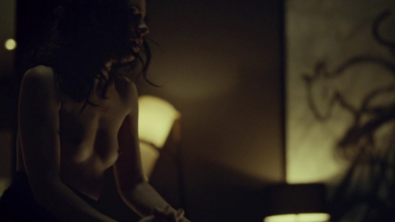 Camille De Pazzis Nude in Hemlock Grove. Breasts, couple, dark hair. 776086