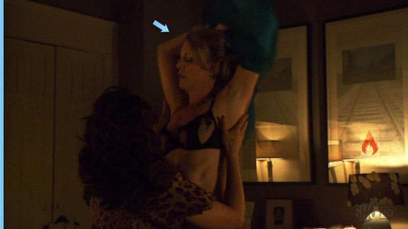 The L Word's Sexiest Scenes with Laurel Holloman. Underwear, SFW, black bra. 660228