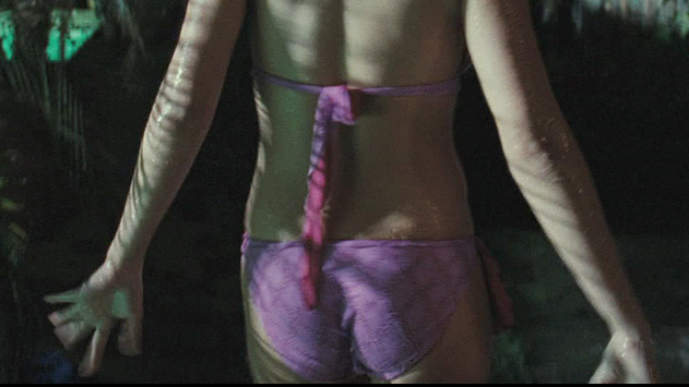 Sexiest Mercedes McNab Scene in Dark Reel. Bikini, SFW, back exposed. 672733