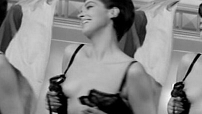 Hottest Martine Colombe Scenes. Sexy, Underwear, back exposed, black and white. 649953