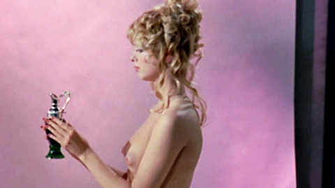 Christine Donna Nude in Au Pair Girls. Breasts, blonde, kneeling. 717166