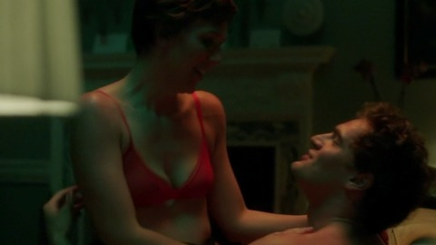 Maggie Gyllenhaal in The Honourable Woman (2014) Underwear Brunette Cleavage 744663