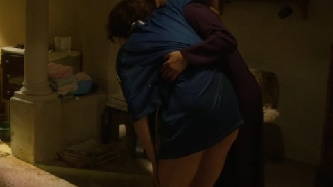 Maggie Gyllenhaal in The Honourable Woman (2014) Sexy Bedroom Blue Top 745287