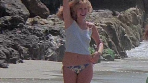 Diane Lee Hart in The Pom Pom Girls (1976) Bikini Back Exposed Beach 754438