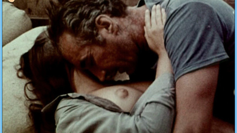 Marie Liljedahl Naked as Eve. Breasts, kissing breasts, man on top. 610881