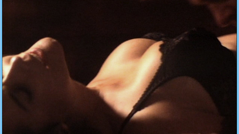 Hottest Rebecca Rigg Scene in Tunnel Vision. Underwear, SFW, black bra. 576596