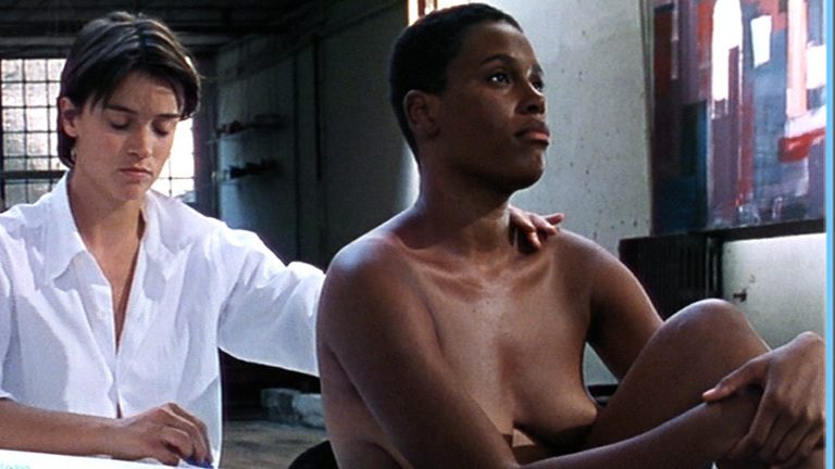 Sandra Nkake Naked as Bu Save. Breasts, Lesbian, Black, left breast. 587769