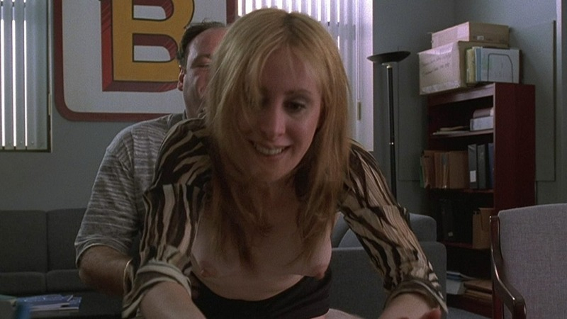 Jennifer Albano Naked in The Sopranos. Breasts, bent over desk, blonde. 750541
