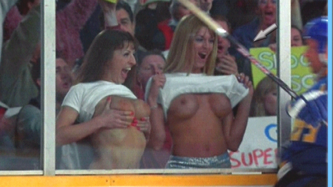 Woman in Shower/Fan from Slap Shot 2 Naked. Breasts, brunette, fake breasts. 597377