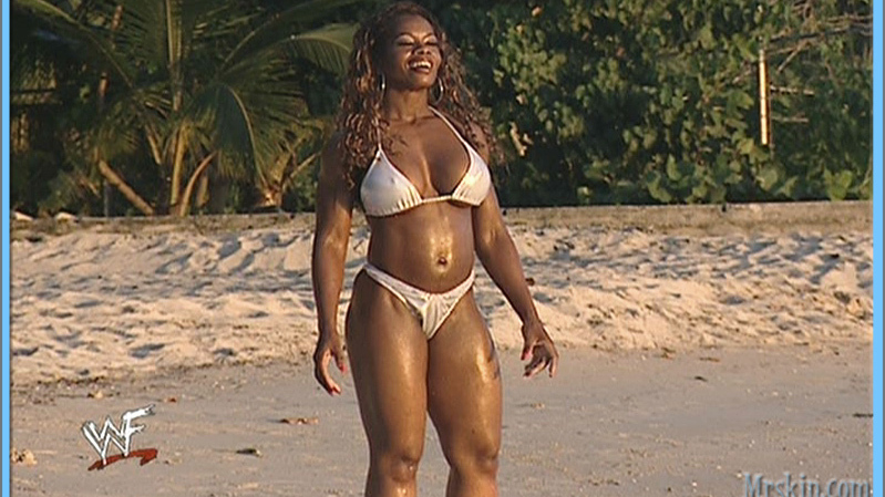 WWE Divas in Hedonism's Sexiest Scenes with Jacqueline Moore. Bikini, Black, SFW. 597408