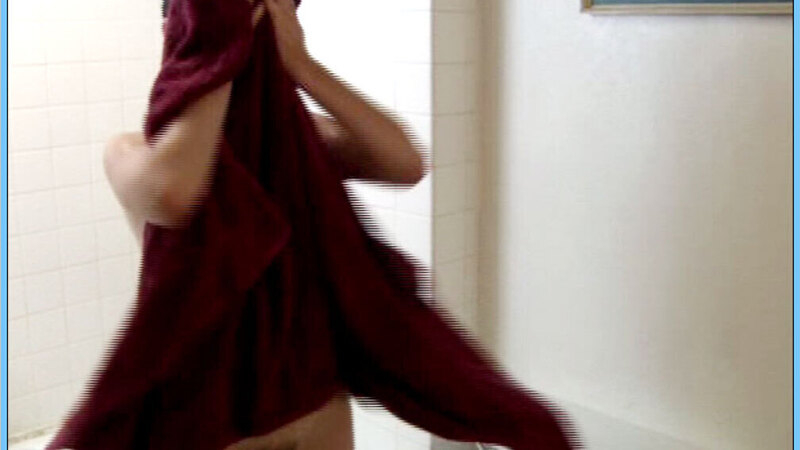 Jena Romano Nude as Mary. Bush, bath towel, drying off. 598034