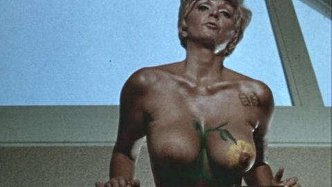 Body Paint Girl from Prison Girls Naked. Breasts, body painted, hard nipples. 928133