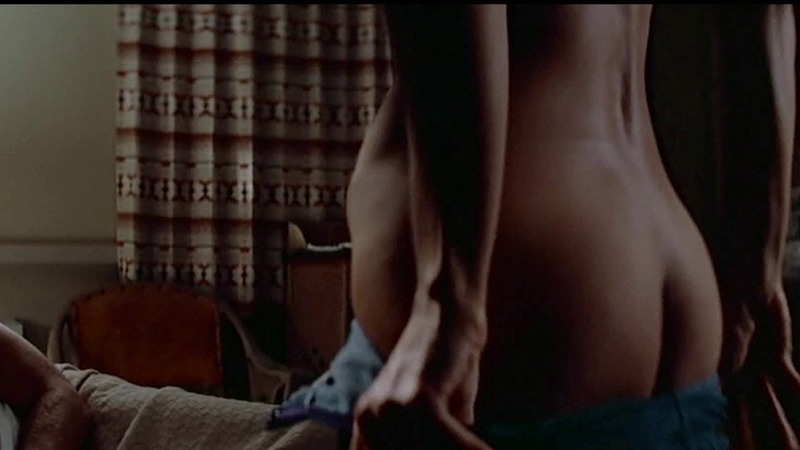 Brenda Venus Naked in The Eiger Sanction. Butt, bedroom, girl joins man in bed. 781375