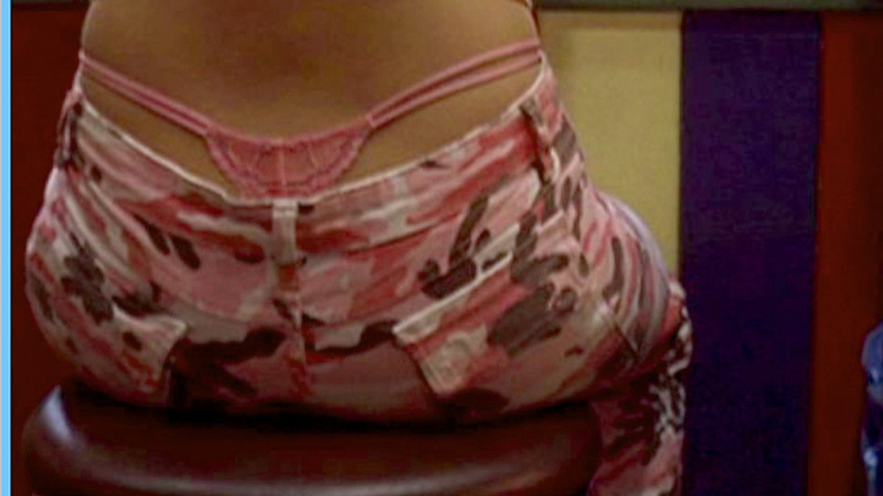 Hottest Crystal Lowe Scene in Final Destination 3. Thong, bar stool, blue thong. 607436