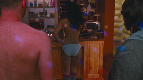Crystal Lowe in Hot Tub Time Machine (2010) Sexy Back Exposed Brunette 685952