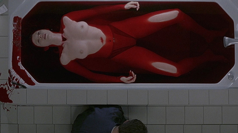 Holley Chant in Event Horizon (1997) Breasts Bathtub Blood 686373