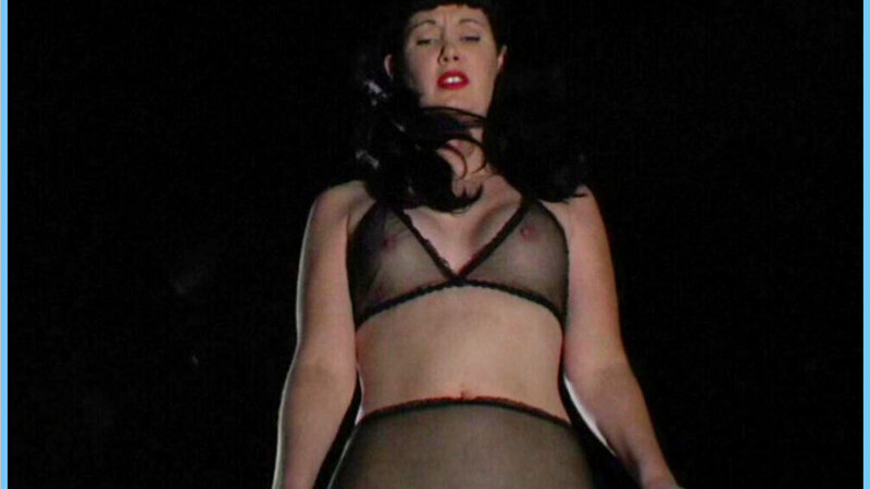 Hottest Paige Richards Scene in Bettie Page: Dark Angel. Underwear, black hair, red lipstick. 633620