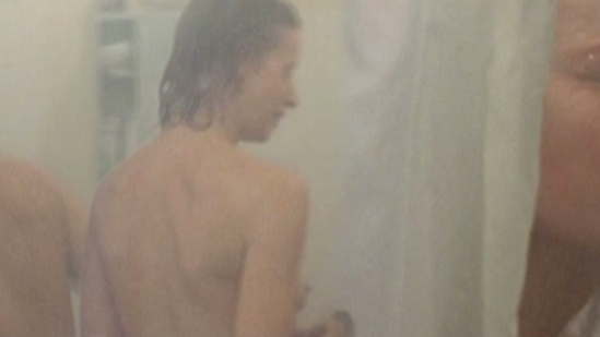 Jill Cowper from The Plumber Naked. Breasts, Underwear, back exposed, bathroom. 707657