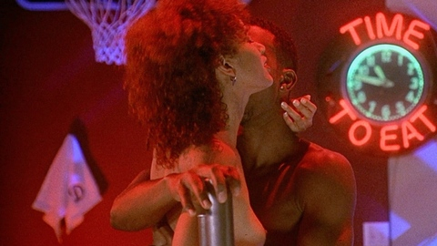 Mari Morrow in How to Be a Player (1997) Breasts Basketball Hoop Black 552726