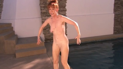 Sexiest Kathy Griffin Scene in Jimmy Kimmel Live!. Sexy, censored nudity, getting out of pool. 782479