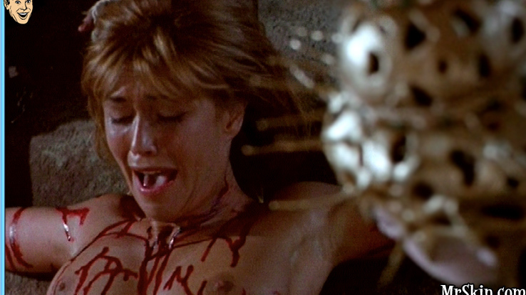 Raquel Meroño Nude in Dagon. Breasts, bloody, bondage. 542680