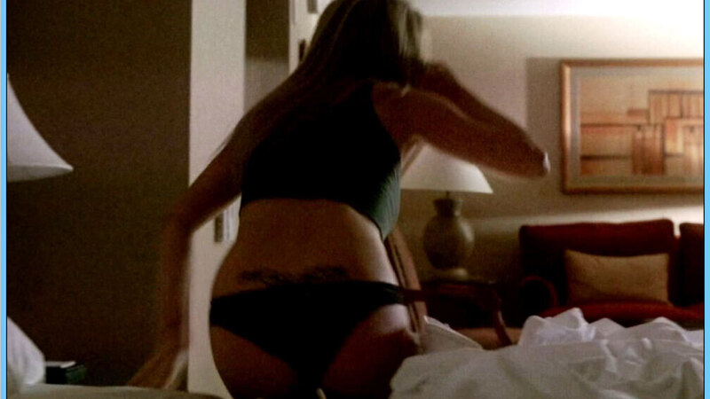 Sexiest Scenes of Tina from John from Cincinnati. Underwear, black panties, brunette. 665417