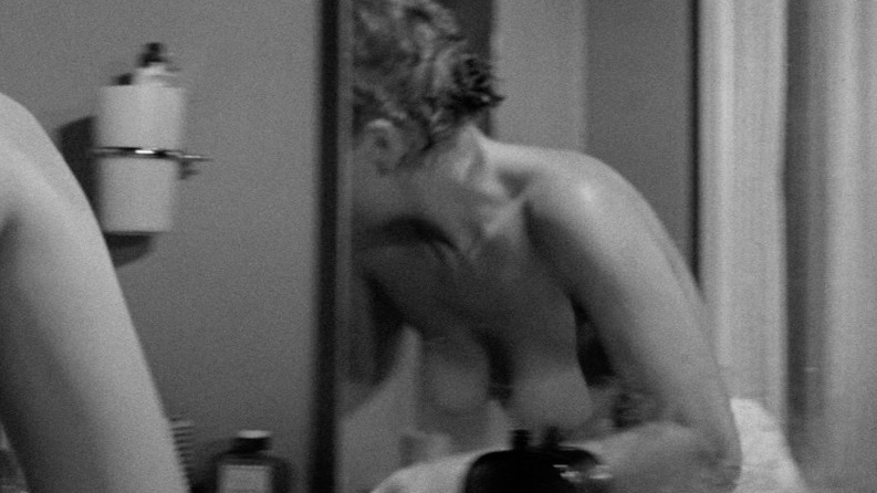 Jeannie Craig from The Day the Earth Caught Fire Naked. Breasts, black and white, hanging breasts. 599849