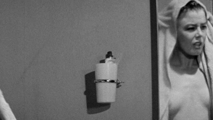 Janet Munro Naked in The Day the Earth Caught Fire. Breasts, black and white, drying off. 599851