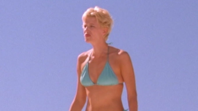 Sexiest Anna Gunn Scene in Nobody's Baby. Bikini, SFW, blonde. 599947