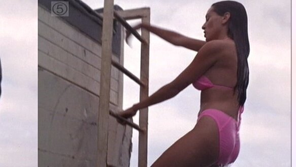 Sexiest Laura Vazquez Scene in The Beast. Bikini, SFW, collage. 659521
