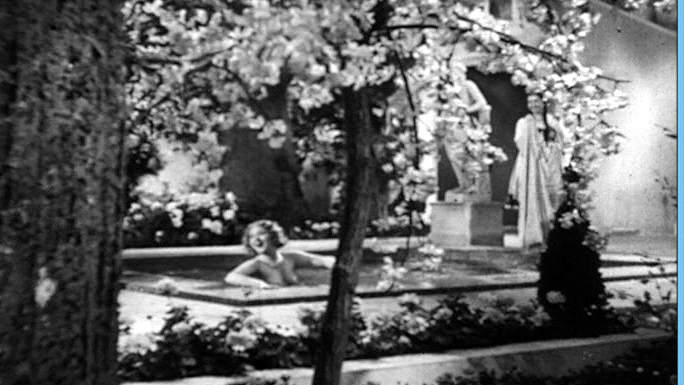 Edwige Feuillère Naked in Lucrezia Borgia. Breasts, black and white, nude. 557911