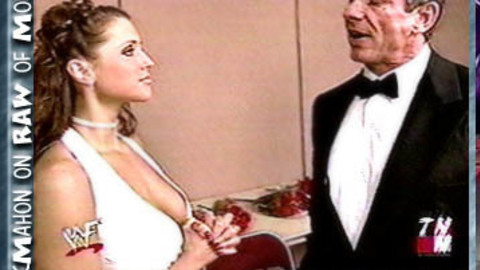 Stephanie McMahon in WWE Raw (1993) Breasts Angry Bride Breast Peeking Out 710909