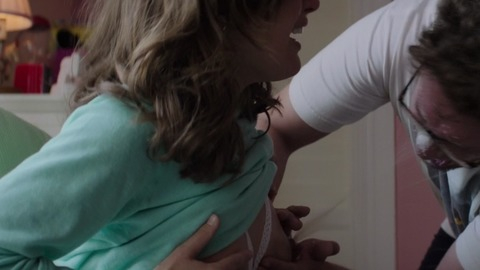 Rose Byrne in Neighbors (2014) Prosthetic Breast Feeding Breasts 745955