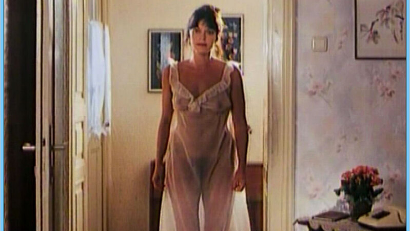 Sexiest Elfi Eschke Scene in Ilona und Kurti. Sexy, breasts through sheer nightgown, bush through sheer nightgown. 669673