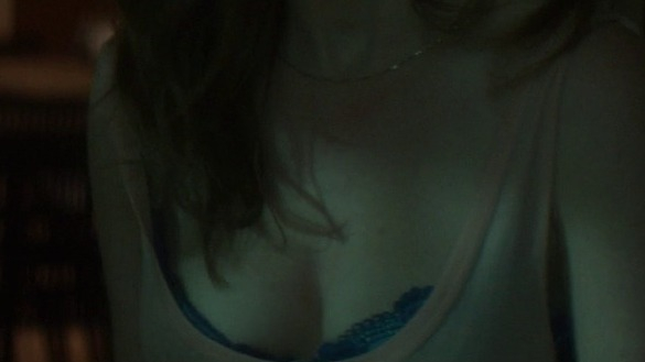Sexiest Isla Fisher Scene in Visions. Underwear, SFW, bra under tank top. 781591