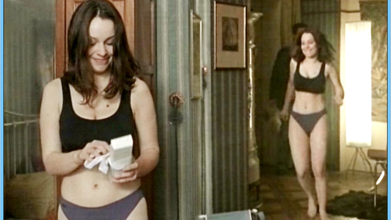 Sexiest Jenny Schrader Scenes. Underwear, SFW, black sports bra. 614236