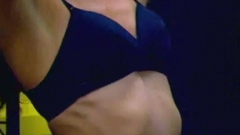 Mía Maestro in The Strain (2014-2016) Sexy Underwear Blue Bra Brunette 743766