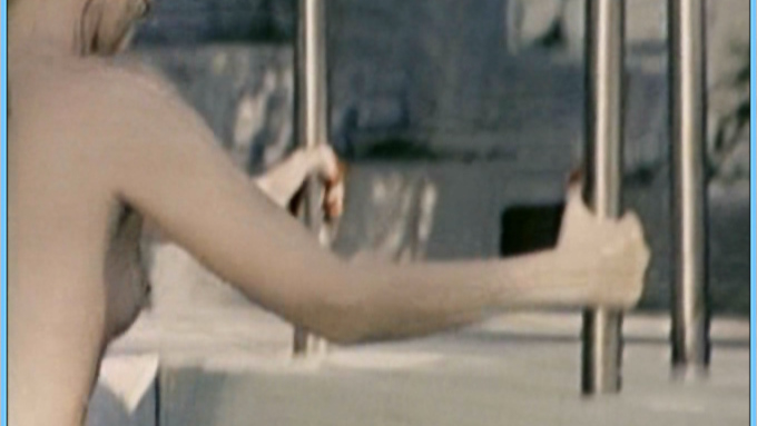 Betty Chen Nude in Image of Bruce Lee. Breasts, getting out of pool, nude. 600922