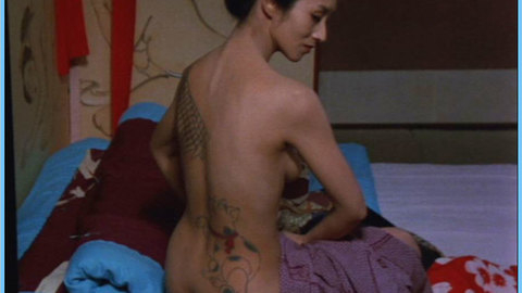 Mari Natsuki in Onimasa: A Japanese Godfather (1982) Breasts Butt Asian Black Hair 587955
