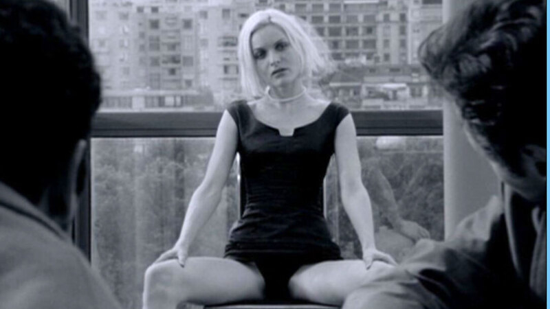 Angel-A's Sexiest Scenes with Rie Rasmussen. Underwear, SFW, black and white. 629772
